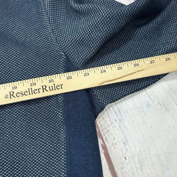 Orvis Cowl Neck Blue Stretch Military Pullover Sweater Mens Large - Picture 7 of 9